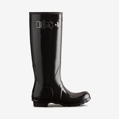 Hunter ORIGINAL TALL Womens Wellies Black Gloss