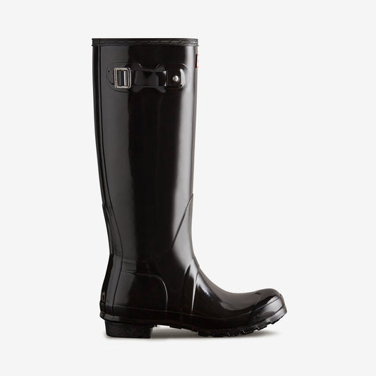 Hunter ORIGINAL TALL Womens Wellies Black Gloss