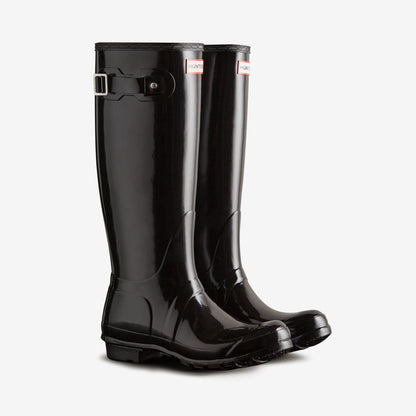 Hunter ORIGINAL TALL Womens Wellies Black Gloss