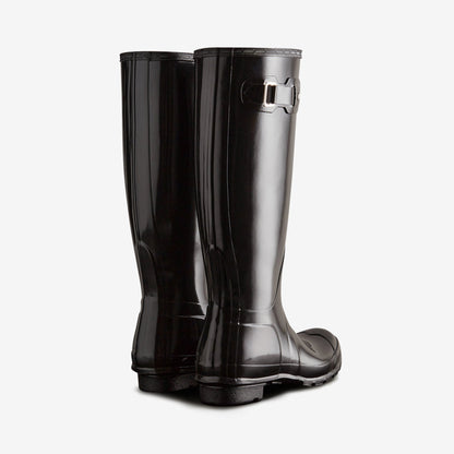 Hunter ORIGINAL TALL Womens Wellies Black Gloss