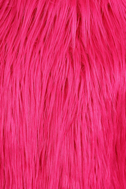 Banned Apparel Glacia Hot Pink Faux Fur Jacket