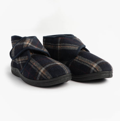 Jo & Joe CECIL Mens Bootie Slippers Navy