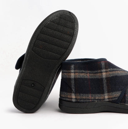 Jo & Joe CECIL Mens Bootie Slippers Navy