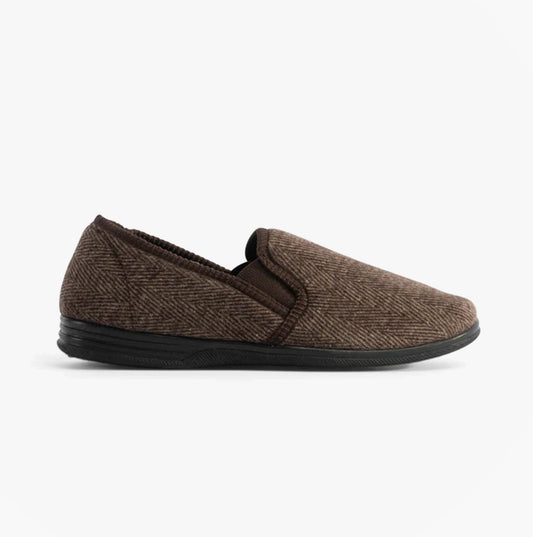 Jo & Joe HAIG Mens Slippers Brown