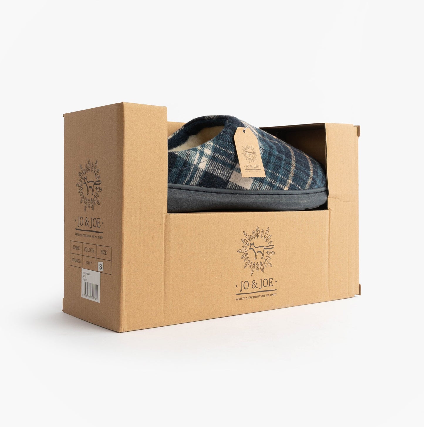 Jo & Joe INVERNESS Mens Mule Slippers Navy