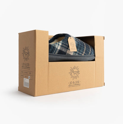 Jo & Joe INVERNESS Mens Mule Slippers Navy