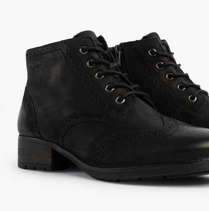 Josef Seibel KATE 11 Womens Brogue Boots Black