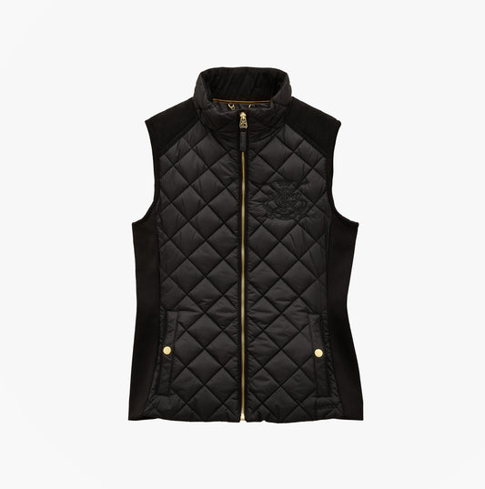 Joules BRAEMAR LUXE Womens Quilted Gilet Black