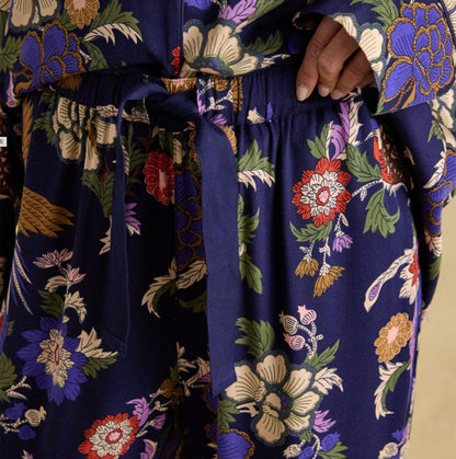 Joules ALMA Womens Pyjama Set Navy Floral