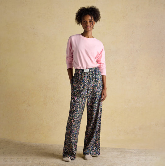 Joules STELLA Womens Pyjama Bottoms Navy/Pink