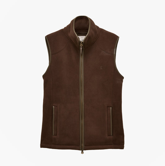 Joules HERITAGE FLEECE Mens Gilet Brown
