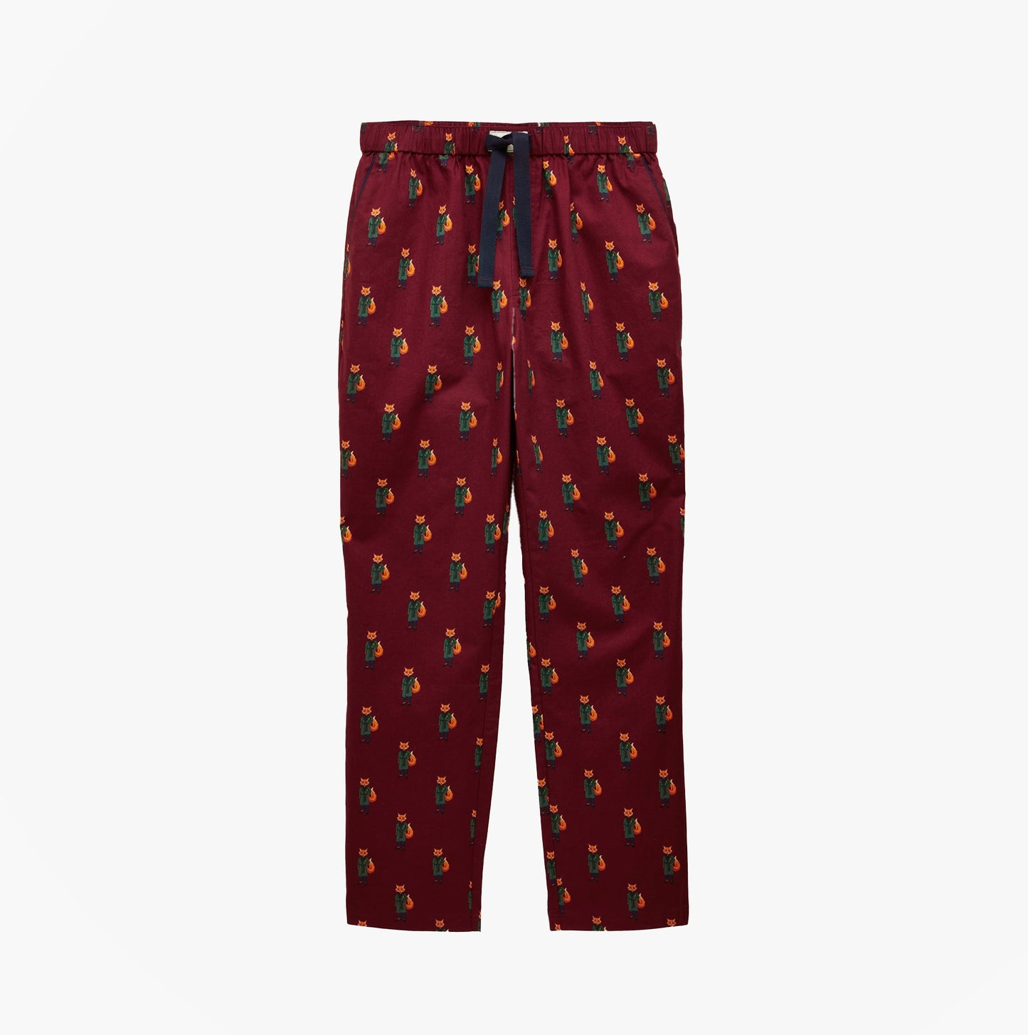 Joules DOZER Mens Pyjama Trousers Burgundy Red