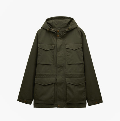 Joules PORTMAN Mens Green Waterproof Raincoat Green