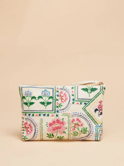 Joules CARRYWELL Womens Pouch Mosaic Floral