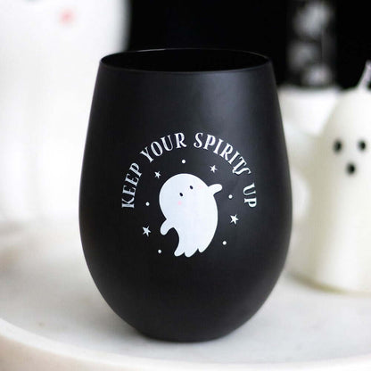 Gothic Gifts Keep Your Spirits Up Stemless Ghost Glass