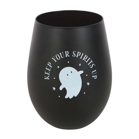 Gothic Gifts Keep Your Spirits Up Stemless Ghost Glass