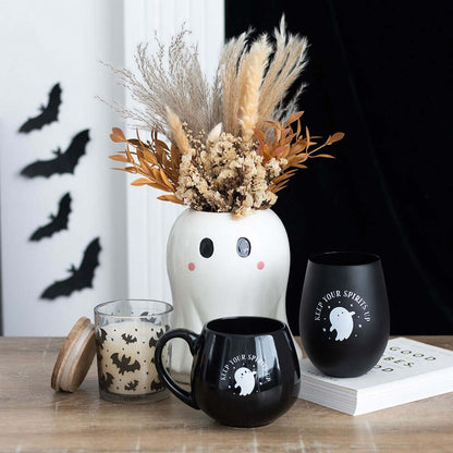 Gothic Gifts Keep Your Spirits Up Stemless Ghost Glass
