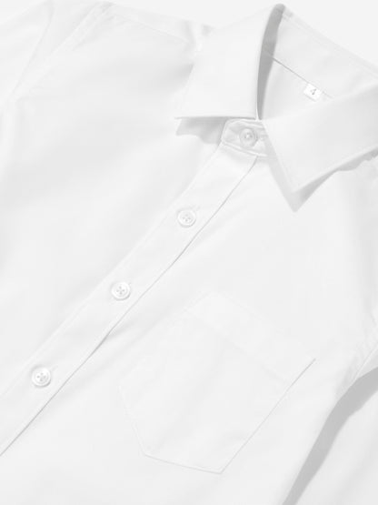 SUITLAB London Boys Cotton Shirt in White