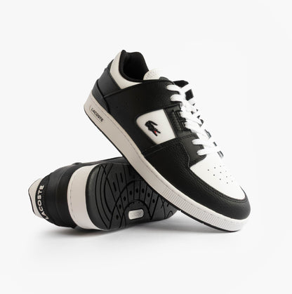 Lacoste COURT CAGE Mens Court Trainers Trainers Black/White