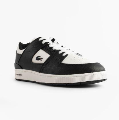 Lacoste COURT CAGE Mens Court Trainers Trainers Black/White