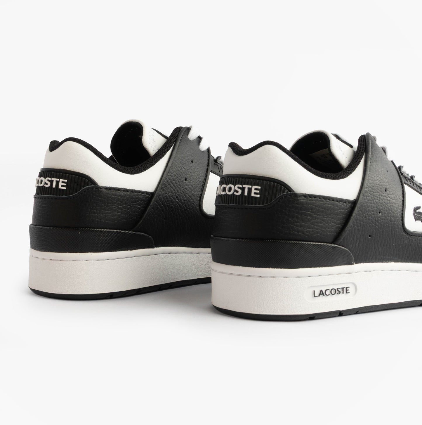 Lacoste COURT CAGE Mens Court Trainers Trainers Black/White