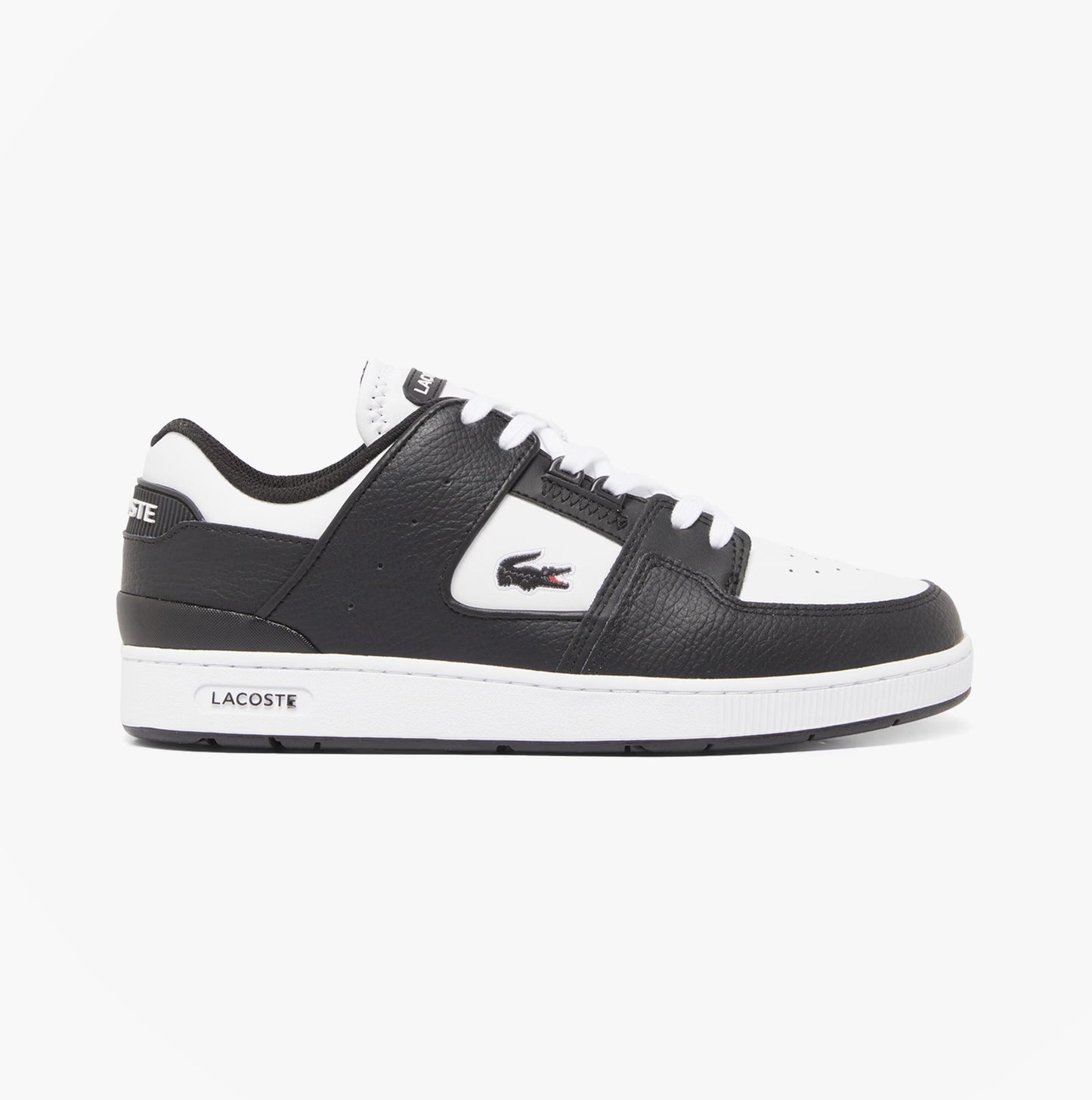 Lacoste COURT CAGE Mens Court Trainers Trainers Black/White