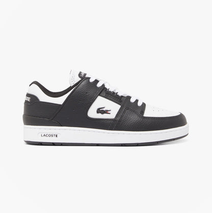 Lacoste COURT CAGE Mens Court Trainers Trainers Black/White