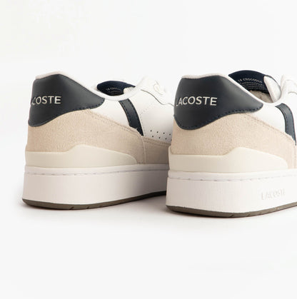 Lacoste T-CLIP SET Mens Court Trainers Trainers White/Navy