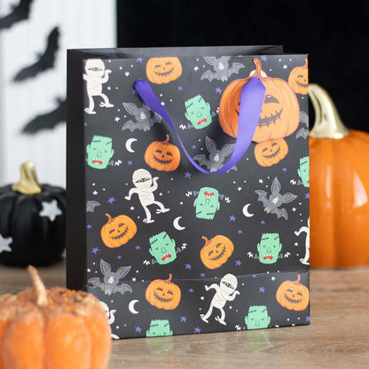 Gothic Gifts 23cm Medium Monster Mash Print Gift Bag