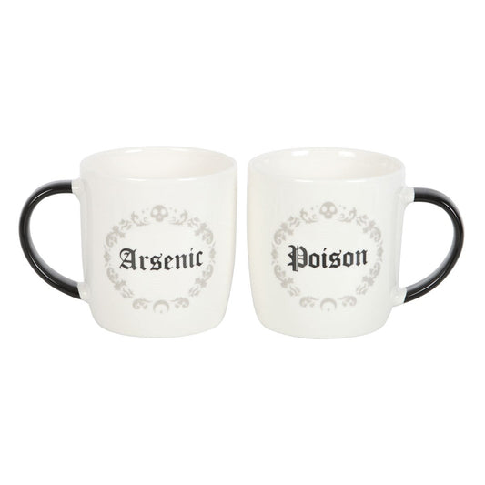 Gothic Gifts Poison and Arsenic Couples Mug Set