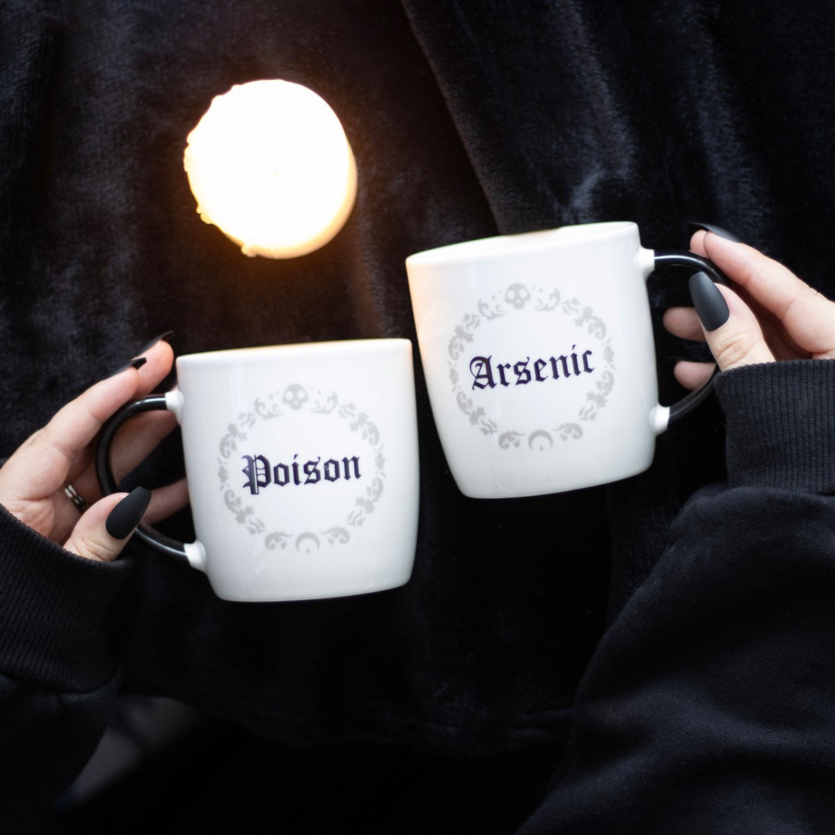 Gothic Gifts Poison and Arsenic Couples Mug Set