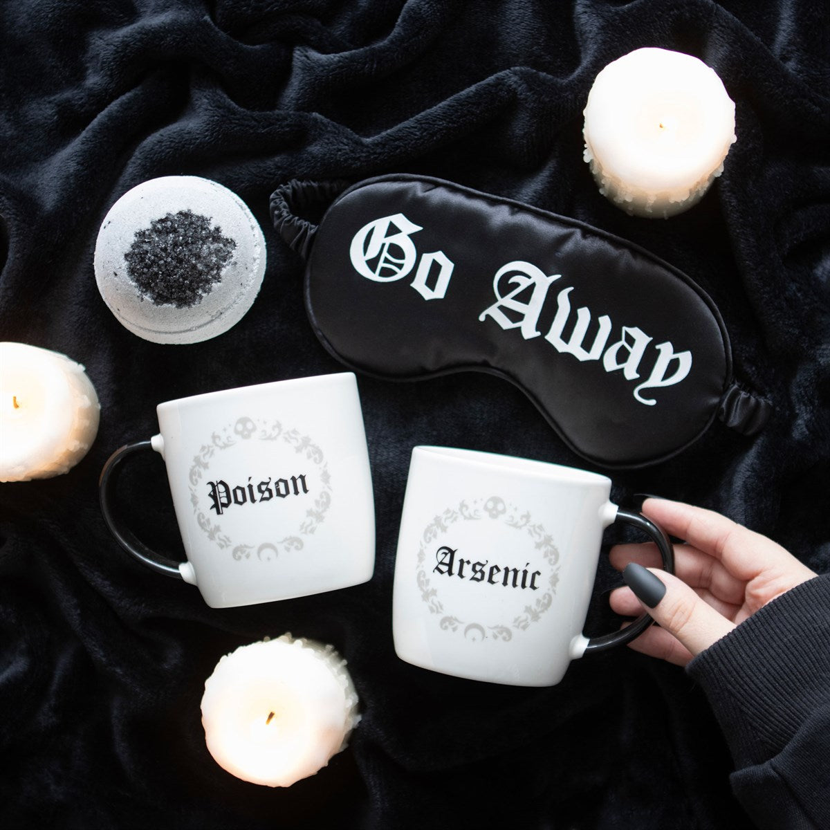 Gothic Gifts Poison and Arsenic Couples Mug Set