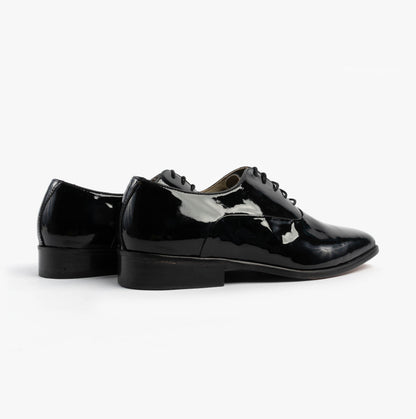 Montecatini Mens Patent Leather Evening Oxford Shoes Black