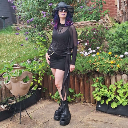 Necessary Evil Anahita Mesh Layer Dress