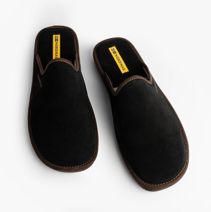 Nordikas 131 DUBLIN Mens Mule Slippers Black