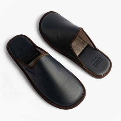 Nordikas 131 DUBLIN Mens Mule Slippers Navy