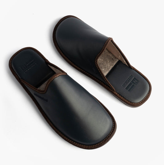 Nordikas 131 DUBLIN Mens Mule Slippers Navy