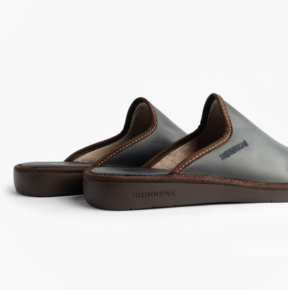 Nordikas 131 DUBLIN Mens Mule Slippers Navy
