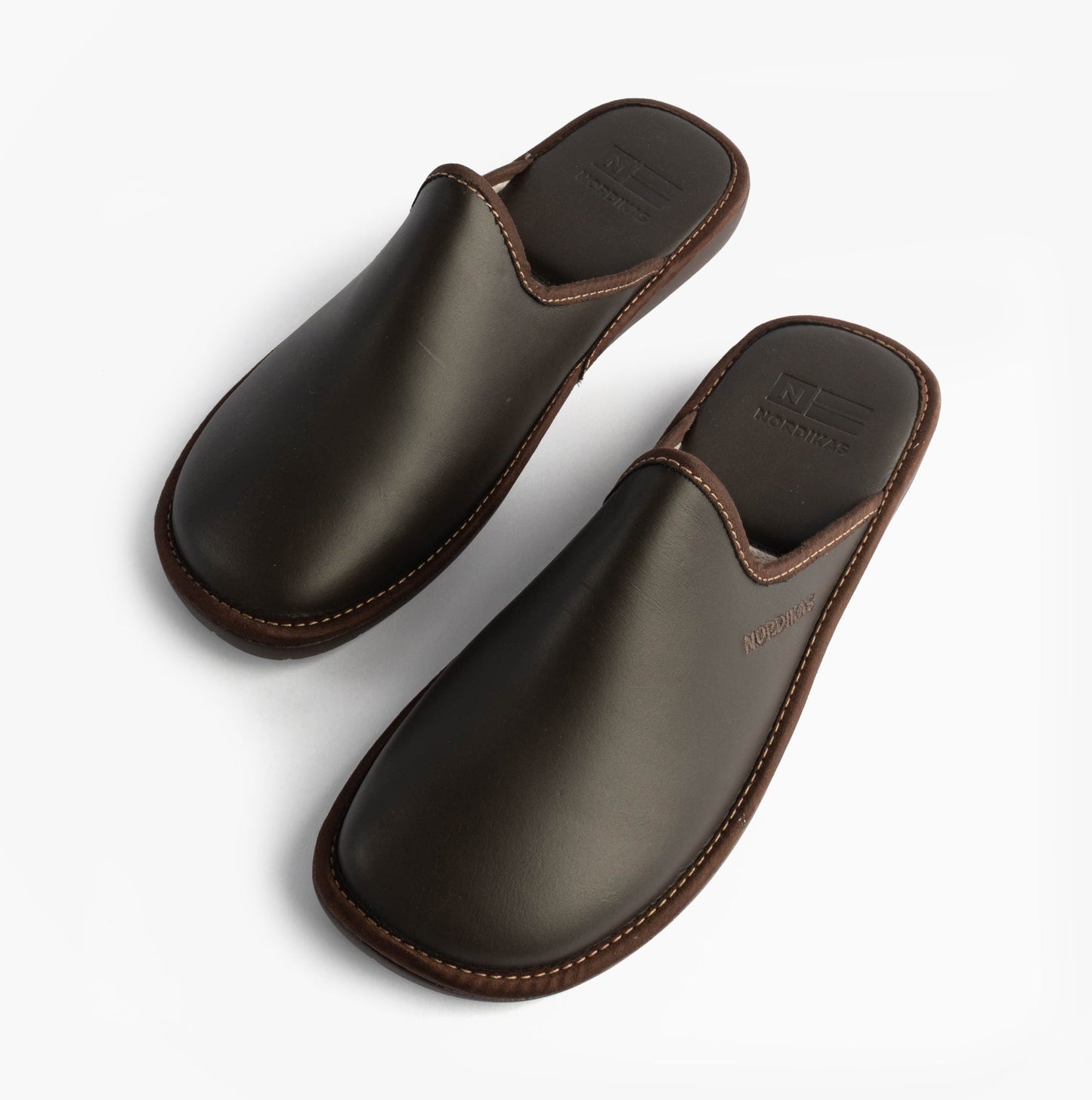 Nordikas 131 DUBLIN Mens Mule Slippers Moka