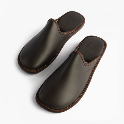 Nordikas 131 DUBLIN Mens Mule Slippers Moka