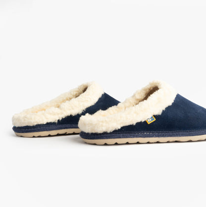 Nordikas 2087  AFELPADO Womens Mule Slippers Navy