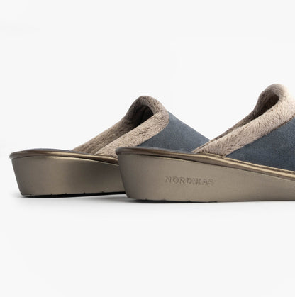 Nordikas 238 AFELPADO Womens Mule Slippers Blue