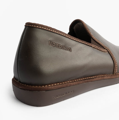 Nordikas 663 DUBLIN Mens Full Slipper Slippers Moka