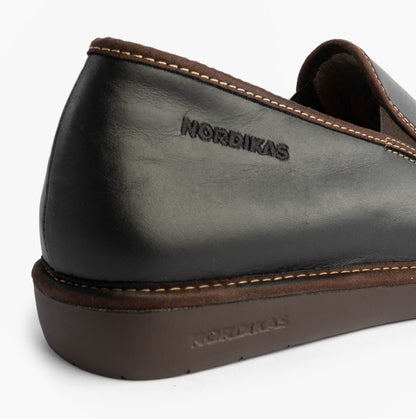 Nordikas 663 DUBLIN Mens Full Slippers Black