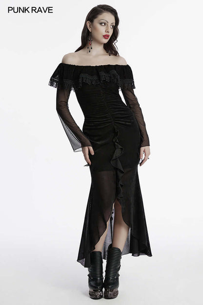 Punk Rave Aurelia Goth Mesh Dress