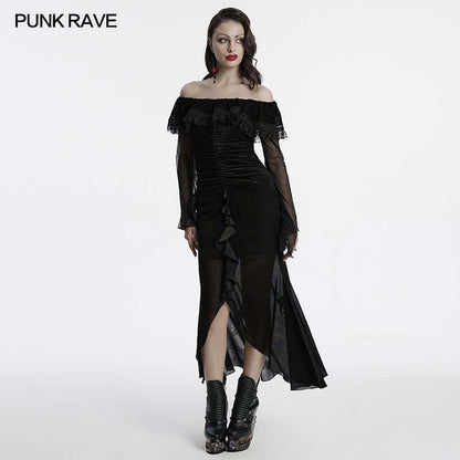 Punk Rave Aurelia Goth Mesh Dress
