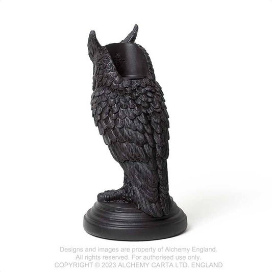 Alchemy Owl Of Astrontiel Candlestick Holder