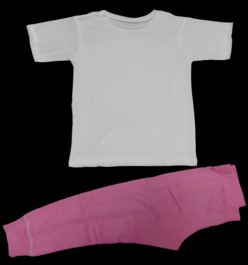 P692 PLAIN PINK & WHITE