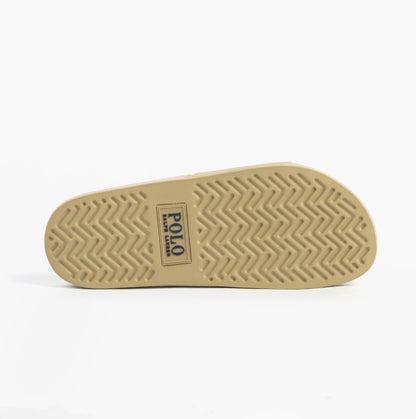 Polo Ralph Lauren POLO SLIDE Mens Sliders Coastal Beige