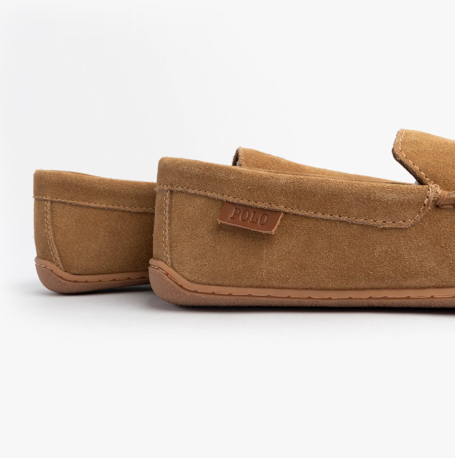 Polo Ralph Lauren BRENAN Logo Mens Dress Suede Slippers Snff Suede/Navy